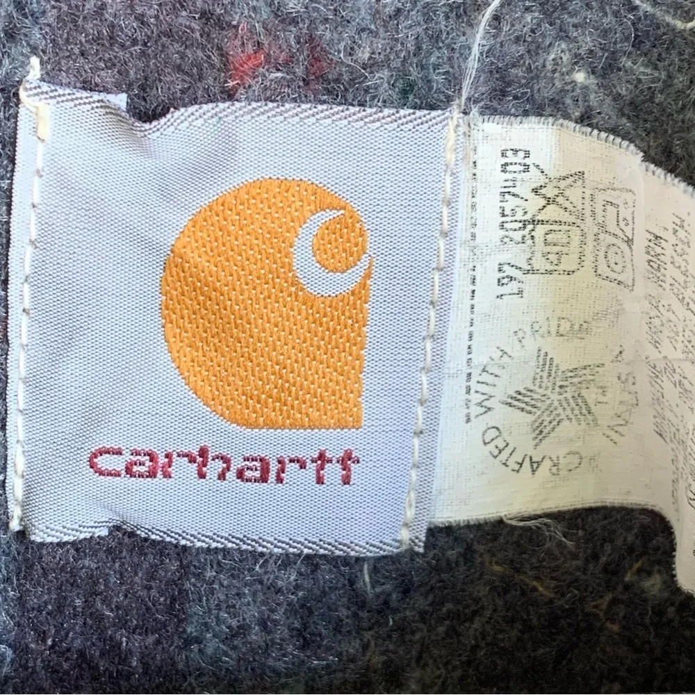 Vintage Carhartt Work Chore Barn Jacket Blanket Lined Men’s Size 42 XL Canvas